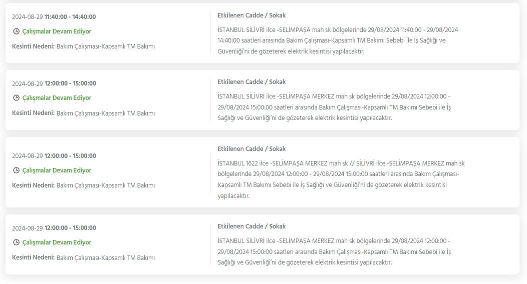 Gece yarısından itibaren başlıyor! İstanbul'un 20 ilçesinde 8 saati bulacak elektrik kesintisi 5